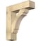 Ekena Millwork Olympic Block Rough Sawn Bracket w/ Offset Brace, Douglas Fir, 8"W x 28"D x 32"H BKT0806X28X32OLY05RDF - alternate 1